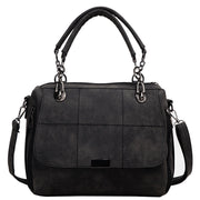 Hamhum Matte Women  Scrub Female Shoulder Bags Large Capacity Matcha Green PU Leather Lady Totes Boston Bag for Travel Hand Bags