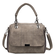 Hamhum Matte Women  Scrub Female Shoulder Bags Large Capacity Matcha Green PU Leather Lady Totes Boston Bag for Travel Hand Bags
