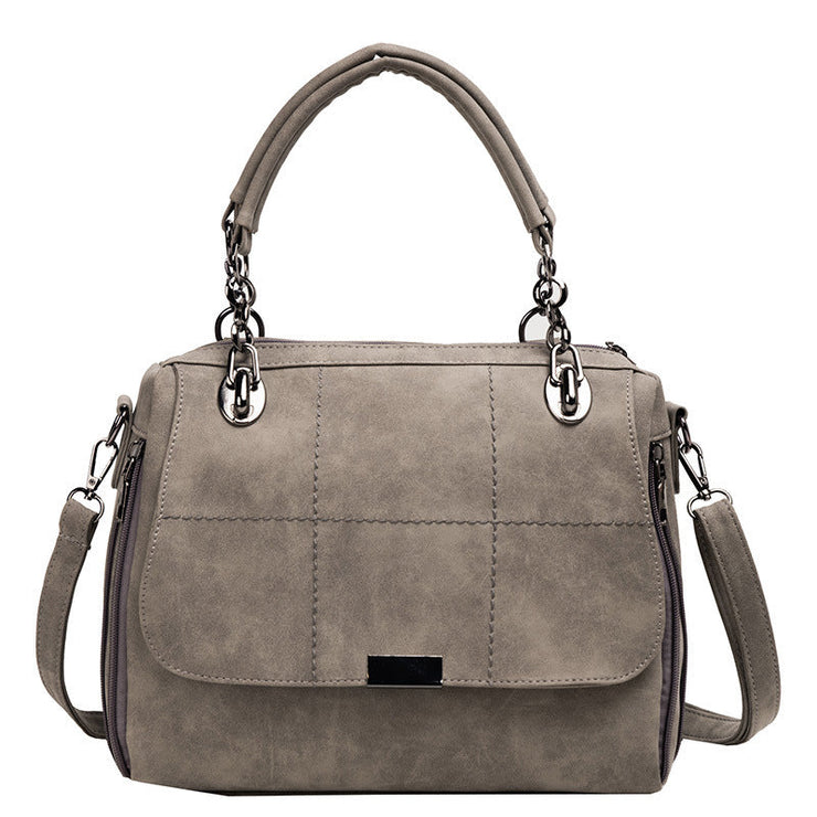 Hamhum Matte Women  Scrub Female Shoulder Bags Large Capacity Matcha Green PU Leather Lady Totes Boston Bag for Travel Hand Bags