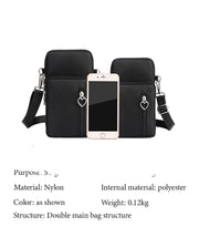 Humham New Mobile Phone Bag Women's Messenger Bag Hanging Neck Coin Purse Vertical Handbag New All-match Mini Small Crossbody Bag