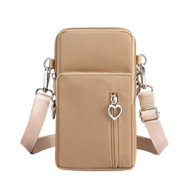 Humham New Mobile Phone Bag Women's Messenger Bag Hanging Neck Coin Purse Vertical Handbag New All-match Mini Small Crossbody Bag
